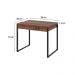 Conjunto de Mesa Kuadra 2 GV Nogal com Cadeira de Escritório Diretor Giratória Charles Preta