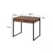 Conjunto de Mesa Kuadra 2 GV Nogal com Cadeira de Escritório Secretária Giratória Fitz Bege