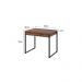 Conjunto de Mesa Kuadra 2 GV Nogal e com Cadeira de Escritório Secretária Giratória Clean Preta