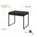 Conjunto de Mesa Kuadra 2 GV Preta com Cadeira de Escritório Secretária Giratória Fitz Marrom