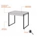 Conjunto de Mesa Kuadra 2 GV com Cadeira de Escritório Diretor Giratória Antonella Branca