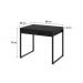 Conjunto de Mesa Kuadra 2 GV com Cadeira de Escritório Diretor Giratória Charles Preta