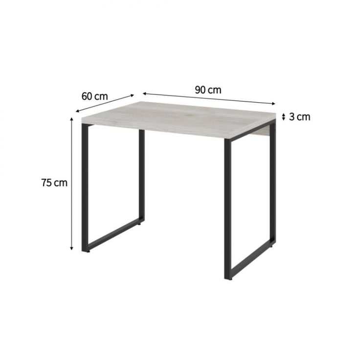 Conjunto de Mesa Kuadra Bege com Cadeira de Escritório Secretária Giratória Fitz Marrom
