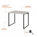 Conjunto de Mesa Kuadra Bege com Cadeira de Escritório Secretária Giratória Fitz Marrom