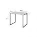 Conjunto de Mesa Kuadra Branca com Cadeira de Escritório Secretária Giratória Clean Preta
