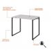 Conjunto de Mesa Kuadra Branca com Cadeira de Escritório Secretária Giratória New Java Preta
