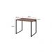 Conjunto de Mesa Kuadra Nogal com Cadeira de Escritório Secretária Giratória Clean Preta