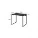 Conjunto de Mesa Kuadra com Cadeira de Escritório Secretária Giratória Clean Preta