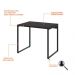 Conjunto de Mesa Kuadra com Cadeira de Escritório Secretária Giratória Clean Preta