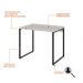 Conjunto de Mesa Kuadra com Cadeira de Escritório Secretária Giratória Fitz Bege