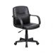 Conjunto de Mesa Morada Amendola e Grafito com Cadeira de Escritório Secretária Giratória Clean Preta