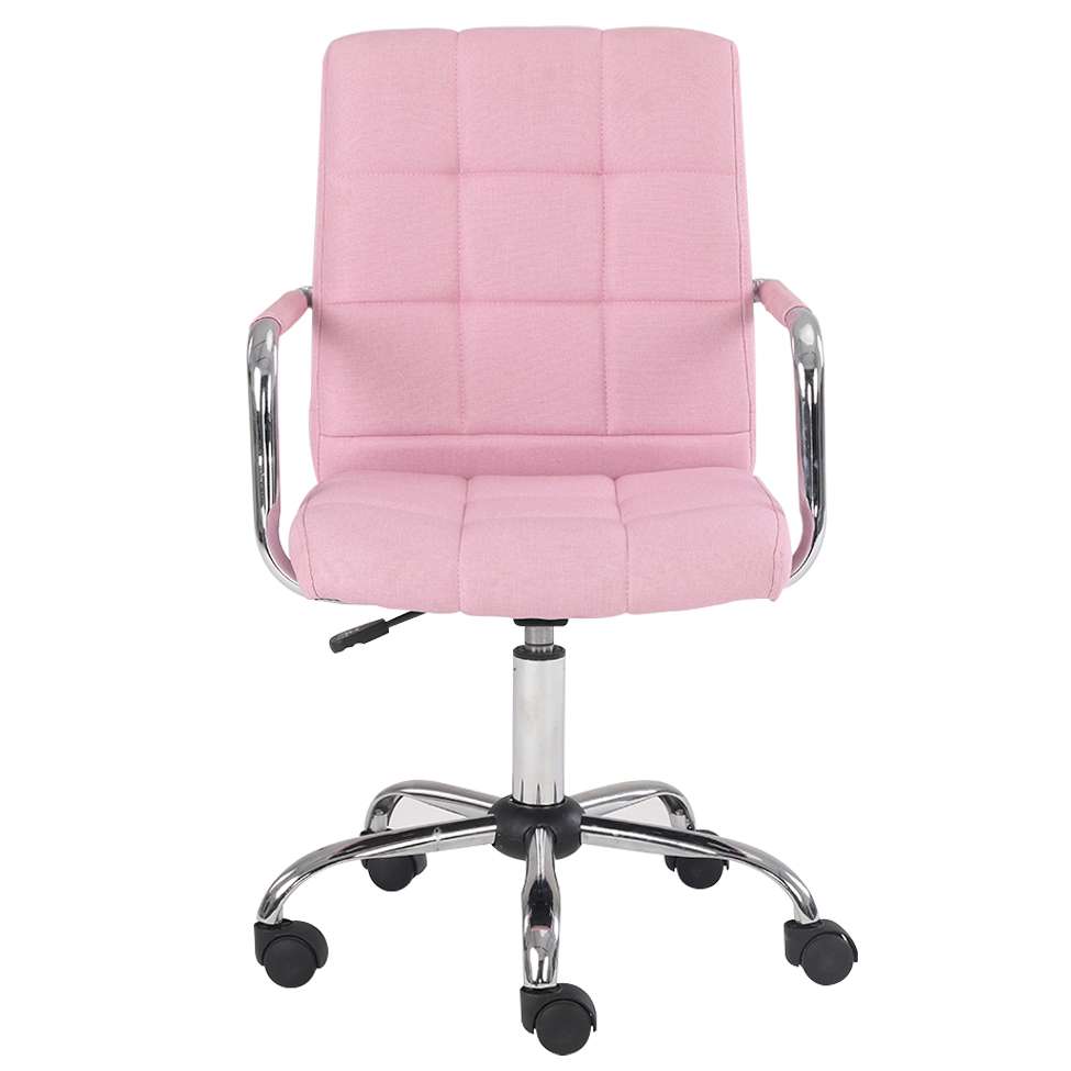 Conjunto de Mesa Morada Amendola e Grafito com Cadeira de Escritório Secretária Giratória Fitz Rosa