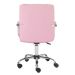 Conjunto de Mesa Morada Amendola e Grafito com Cadeira de Escritório Secretária Giratória Fitz Rosa