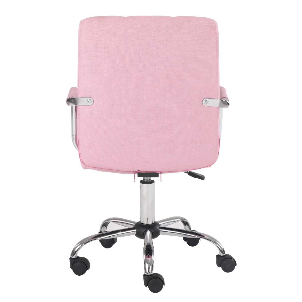 Conjunto de Mesa Morada Amendola e Grafito com Cadeira de Escritório Secretária Giratória Fitz Rosa