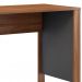 Conjunto de Mesa Morada Amendola e Grafito com Cadeira de Escritório Secretária Giratória New Java Preta