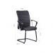 Conjunto de Mesa New Branca com Cadeira de Escritório Interlocutor Fixa Oslo Preta