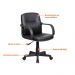 Conjunto de Mesa New Branca com Cadeira de Escritório Secretária Giratória Clean Preta