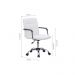 Conjunto de Mesa New com Cadeira de Escritório Secretária Giratória Fitz Branca