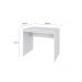 Conjunto de Mesa Office Branca com Cadeira de Escritório Secretária Giratória Clean Preta