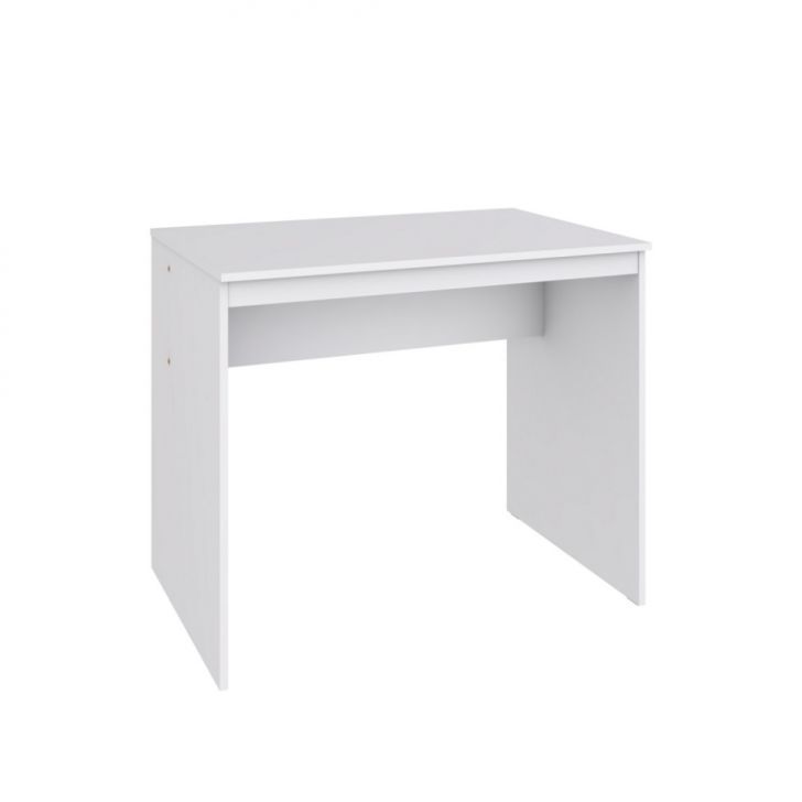 Conjunto de Mesa Office Branca com Cadeira de Escritório Secretária Giratória Fitz Rosa