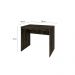 Conjunto de Mesa Office Carvalho Dark com Cadeira de Escritório Secretária Giratória Clean Preta