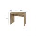 Conjunto de Mesa Office Carvalho com Cadeira de Escritório Secretária Giratória Clean Preta