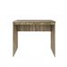 Conjunto de Mesa Office Carvalho com Cadeira de Escritório Secretária Giratória Fitz Marrom