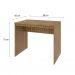 Conjunto de Mesa Office Mel com Cadeira de Escritório Interlocutor Fixa Charles Preta