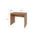 Conjunto de Mesa Office Mel com Cadeira de Escritório Secretária Giratória Clean Preta