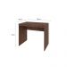 Conjunto de Mesa Office Nogal com Cadeira de Escritório Secretária Giratória Clean Preta