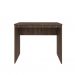 Conjunto de Mesa Office Nogal com Cadeira de Escritório Secretária Giratória Fitz Marrom