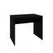 Conjunto de Mesa Office Preta com Cadeira de Escritório Secretária Giratória Fitz Rosa