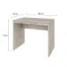 Conjunto de Mesa Office Snow com Cadeira de Escritório Diretor Giratória Charles Preta