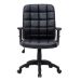 Conjunto de Mesa Office Snow com Cadeira de Escritório Diretor Giratória Fitz com Braços Ajustáveis Preta