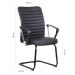 Conjunto de Mesa Office Snow com Cadeira de Escritório Interlocutor Fixa Oslo Preta