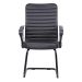 Conjunto de Mesa Office Snow com Cadeira de Escritório Interlocutor Fixa Oslo Preta