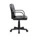 Conjunto de Mesa Office Snow com Cadeira de Escritório Secretária Giratória Clean Preta