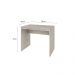 Conjunto de Mesa Office Snow com Cadeira de Escritório Secretária Giratória Clean Preta