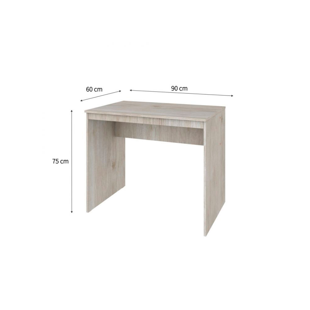 Conjunto de Mesa Office Snow com Cadeira de Escritório Secretária Giratória Clean Preta