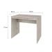 Conjunto de Mesa Office Snow com Cadeira de Escritório Secretária Giratória Fitz Bege