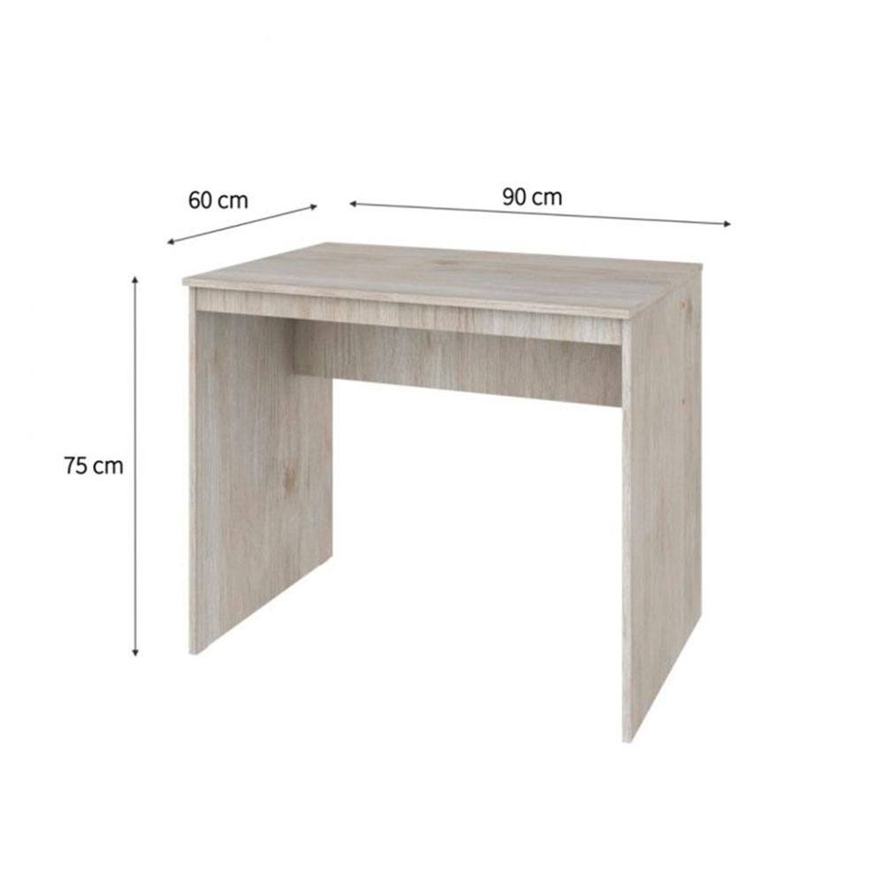 Conjunto de Mesa Office Snow com Cadeira de Escritório Secretária Giratória Fitz Bege