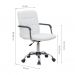 Conjunto de Mesa Office Snow com Cadeira de Escritório Secretária Giratória Fitz Branca