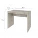 Conjunto de Mesa Office Snow com Cadeira de Escritório Secretária Giratória Fitz Branca