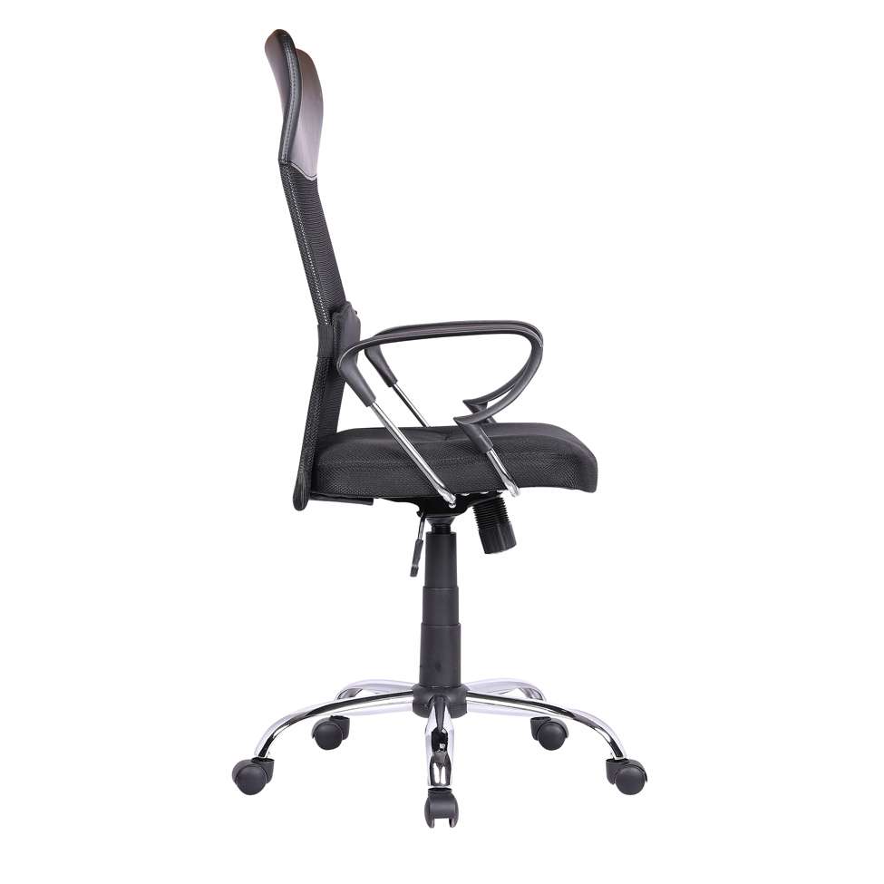 Conjunto de Mesa Office com Cadeira de Escritório Diretor Giratória Vancouver Preta