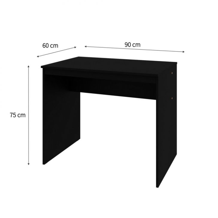 Conjunto de Mesa Office com Cadeira de Escritório Diretor Giratória Vancouver Preta