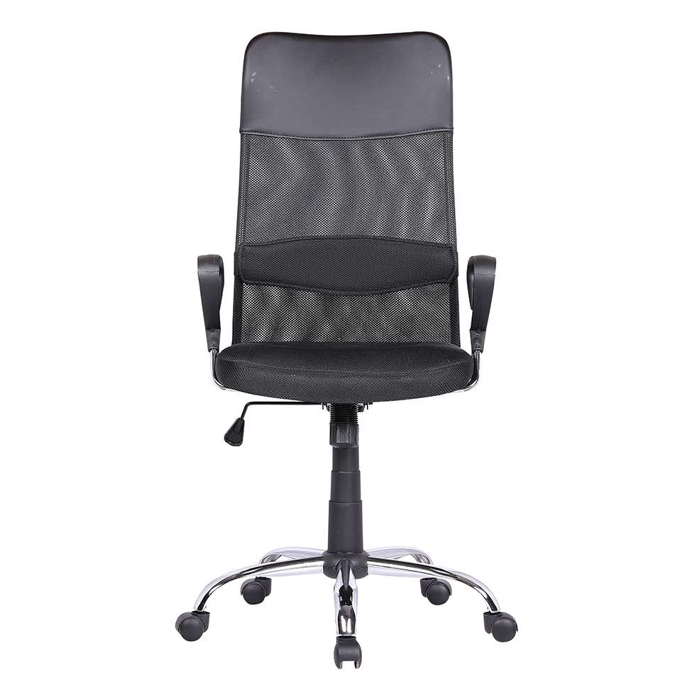 Conjunto de Mesa Office com Cadeira de Escritório Diretor Giratória Vancouver Preta