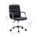 Conjunto de Mesa Office com Cadeira de Escritório Secretária Giratória Fitz Preta
