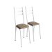 Conjunto de Mesa Quadrada com Tampo Granito e 4 Cadeiras Léia Revestimento Sintético Rattan e Branco