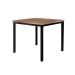 Conjunto de Mesa Quadrada com Tampo MDP e 4 Cadeiras Adriana Revestimento Sintético Mosaico Silver e Preto