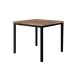 Conjunto de Mesa Quadrada com Tampo MDP e 4 Cadeiras Adriana Revestimento Sintético Platina e Preto